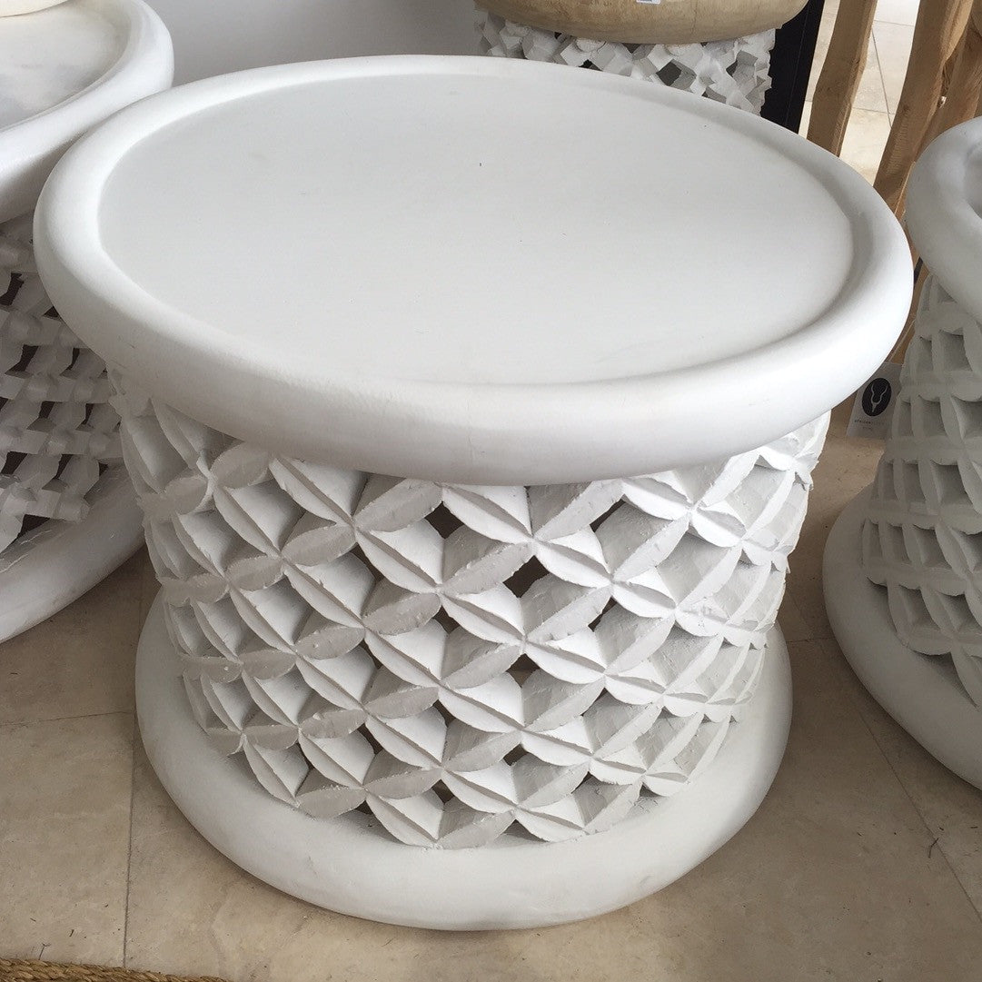 Bamileke Table White